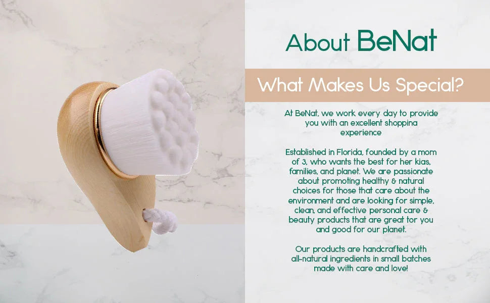 Facial Brush with Bamboo Handle - Trendibles