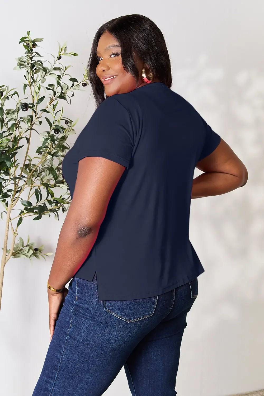 Basic Bae Full Size Round Neck Short Sleeve T-Shirt - Trendibles