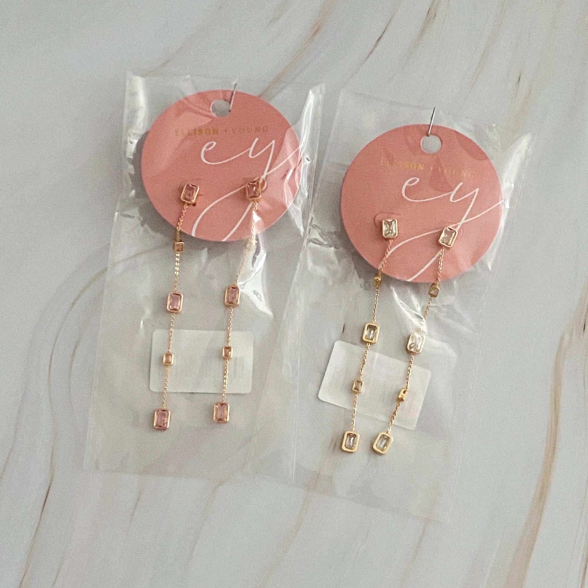 Five Stone Dangle Earrings - Trendibles