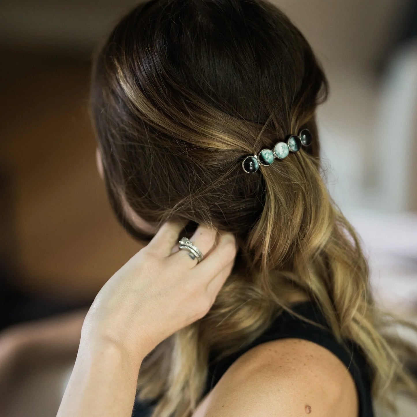 Moon Phase Hair Clip Barrette - Trendibles