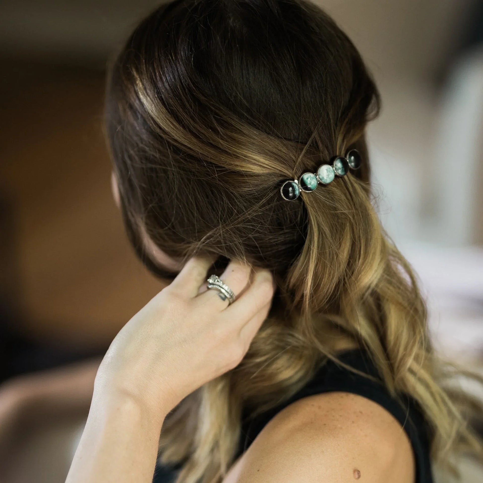 Moon Phase Hair Clip Barrette - Trendibles