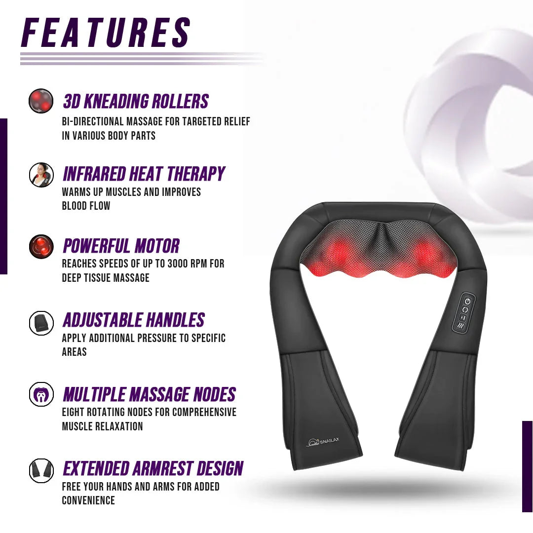 Neck and Shoulder Massager w/Heat - Trendibles