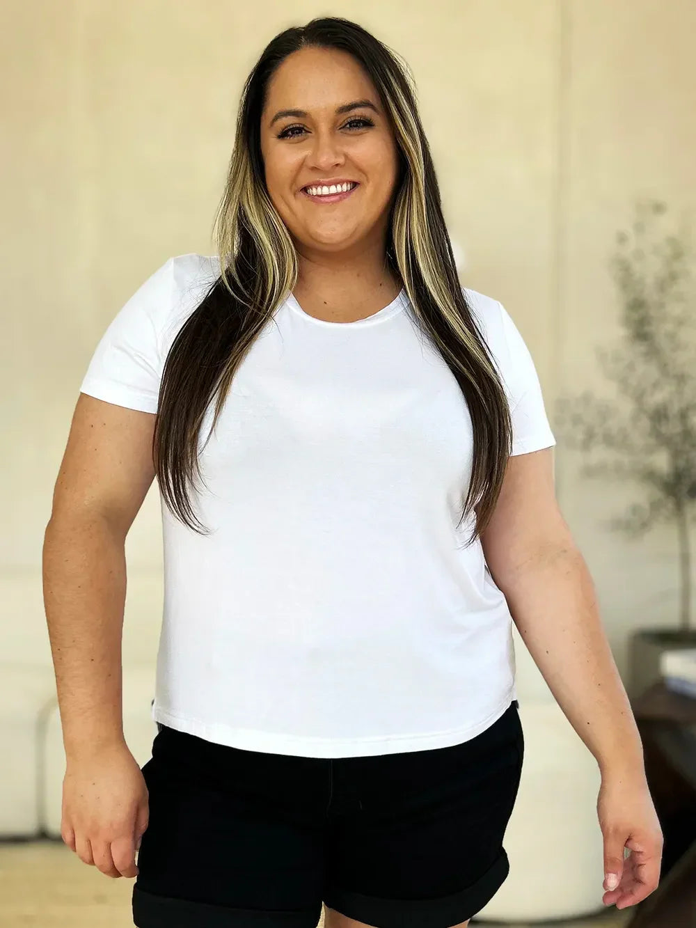 Basic Bae Full Size Round Neck Short Sleeve T-Shirt - Trendibles