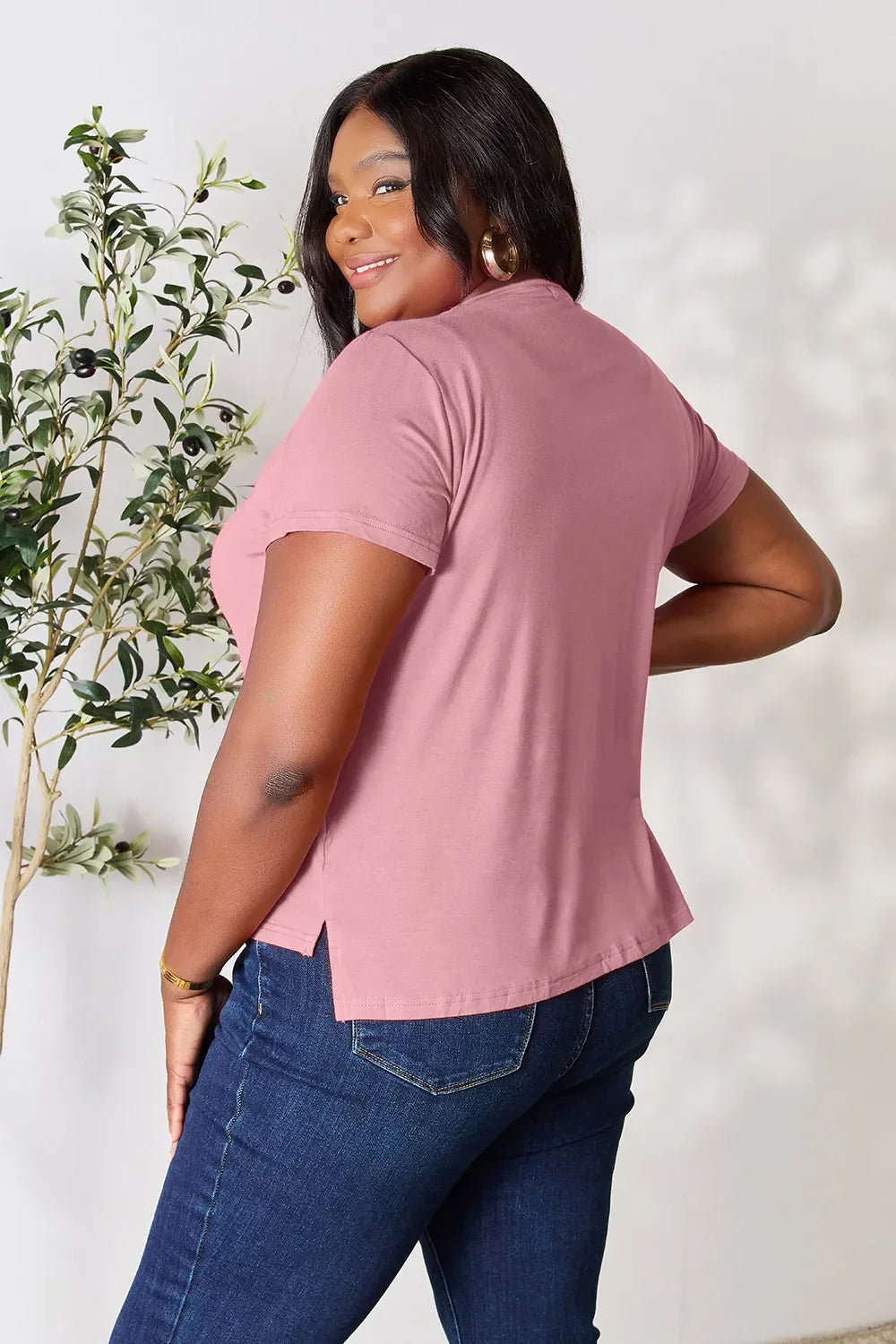 Basic Bae Full Size Round Neck Short Sleeve T-Shirt - Trendibles