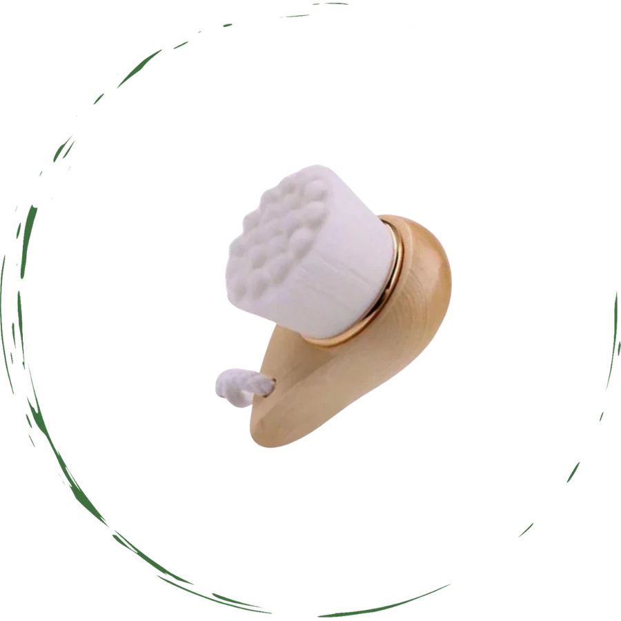 Facial Brush with Bamboo Handle - Trendibles