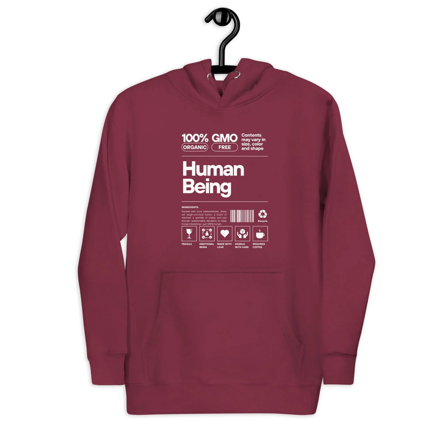100% Human Hoodie - Trendibles