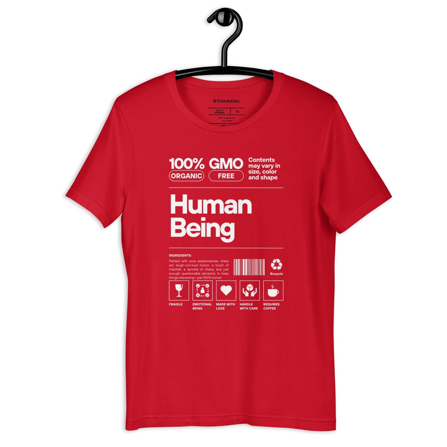 100% Human T-Shirt - Trendibles