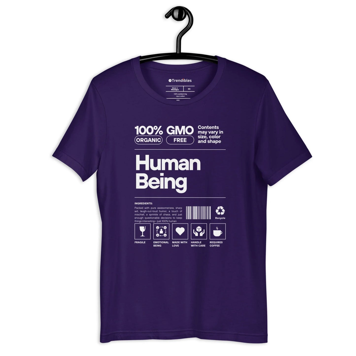100% Human T-Shirt - Trendibles