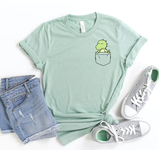 Pocket Dinosaur T-shirt - Trendibles