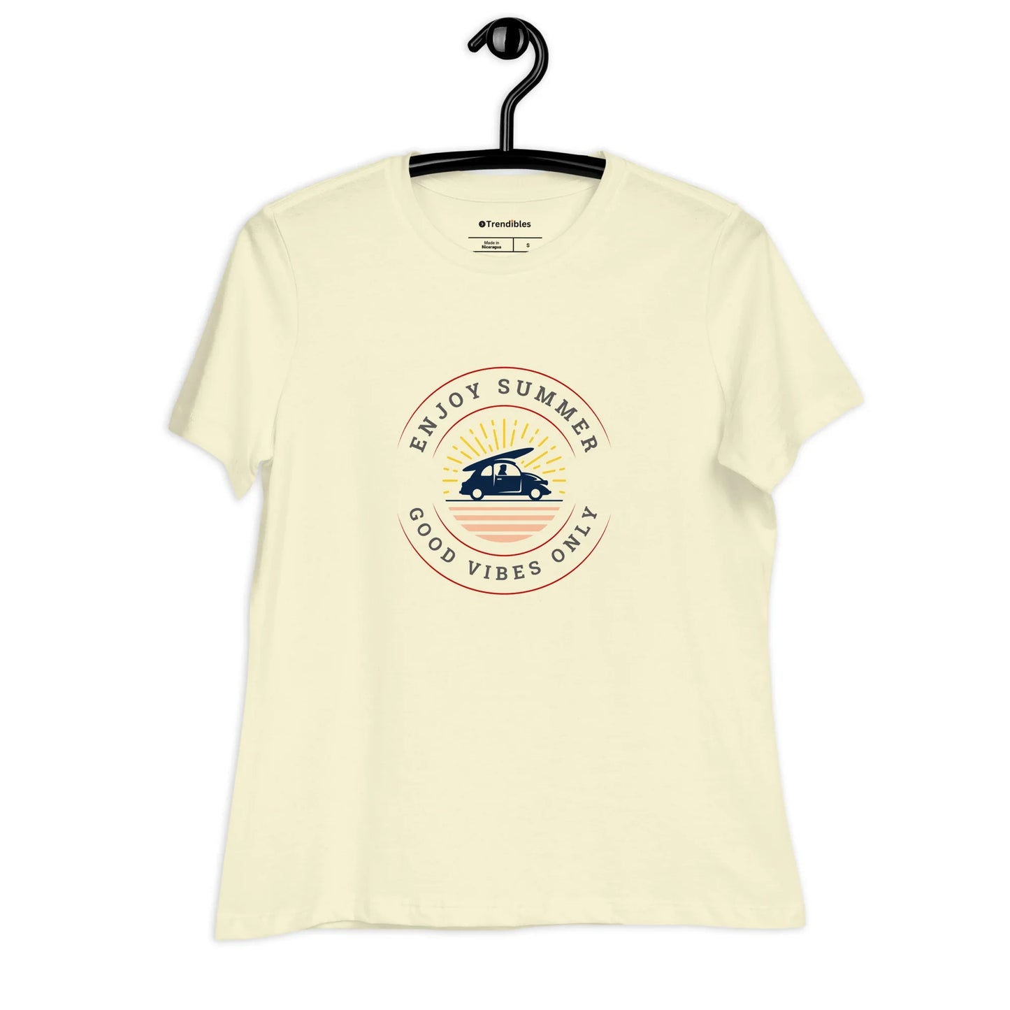 Women's Relaxed Good Vibes T-Shirt - Trendibles