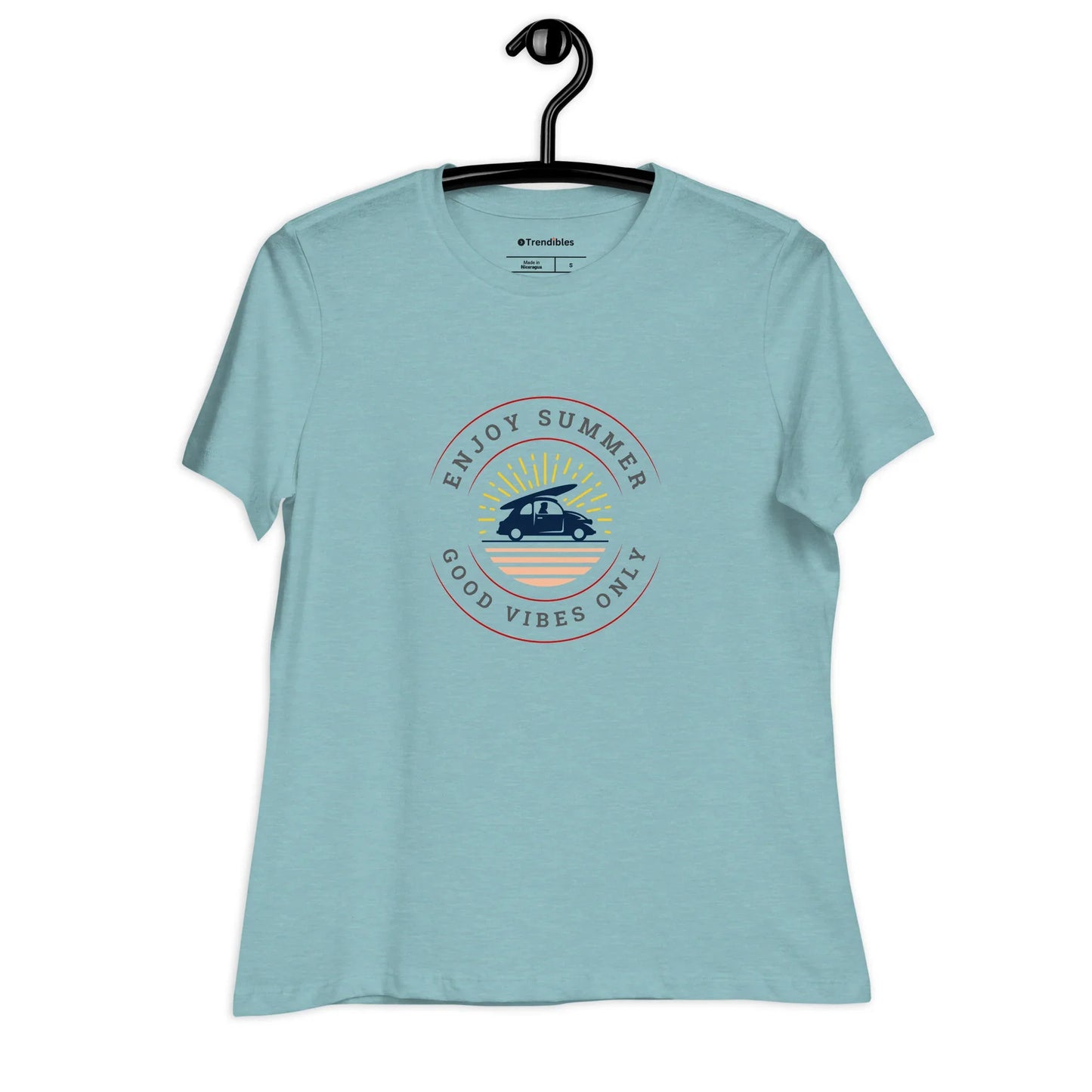 Women's Relaxed Good Vibes T-Shirt - Trendibles