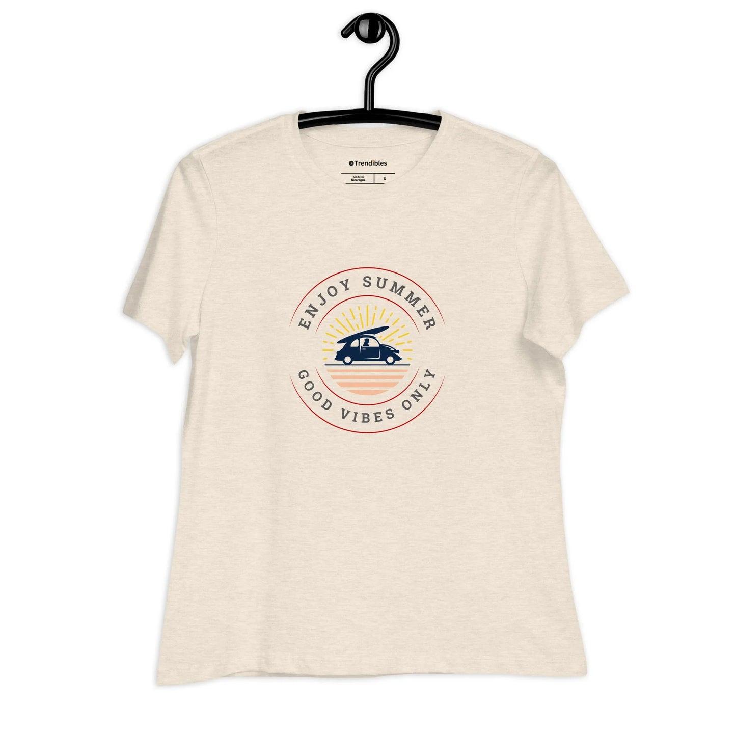 Women's Relaxed Good Vibes T-Shirt - Trendibles