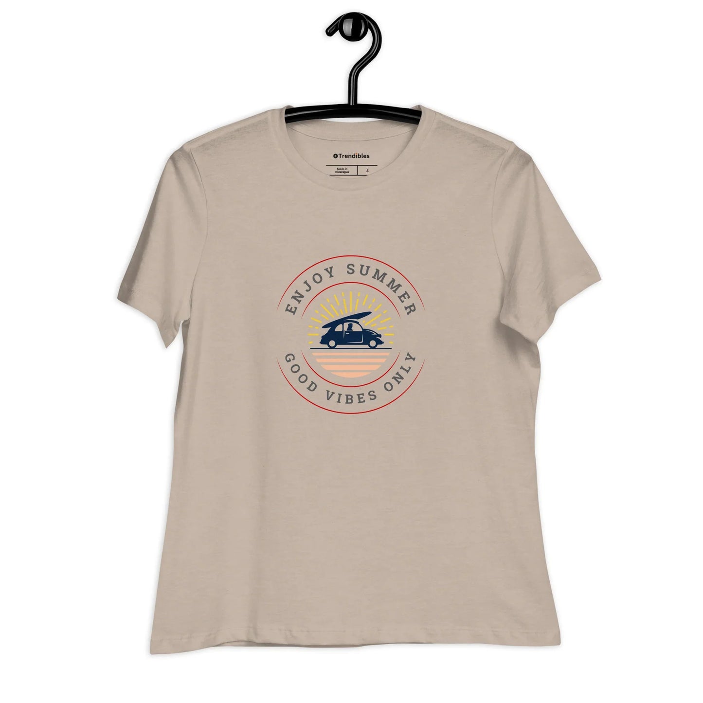 Women's Relaxed Good Vibes T-Shirt - Trendibles