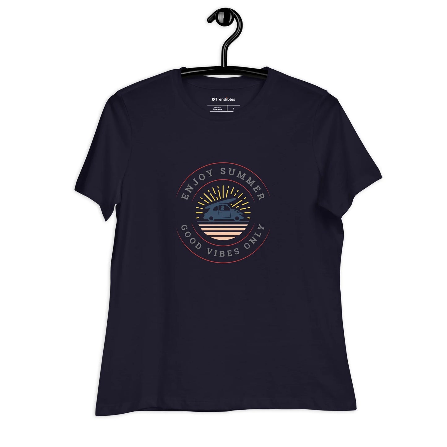 Women's Relaxed Good Vibes T-Shirt - Trendibles